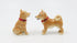 Fine Porcelain Shiba Inu Dog Salt and Pepper Shakers Set, 3-5/8" L - 20777
