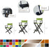 18" Casual Home Director's Chair Natural Frame with Black Canvas