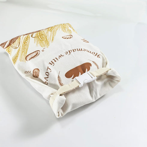 Cazlon (2-Pack, 12"x17", Eco-Friendly Linen Beeswax Bread Bags Reusable, Sustainable Storage for Homemade Bread