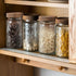 Yiluokuang 34 OZ Set Counter Airtight Glass Storage Jar with Bamboo Lid - Vintage Glass Jar Vintage Food Containers