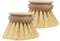 REDECKER Replacement Head for Dish Brush, 1-5/8-inch, Set of 2, 100% Natural