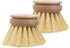 REDECKER Replacement Head for Dish Brush, 1-5/8-inch, Set of 2, 100% Natural