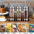 3 50oz Set Suclain Stainless Steel Coffee Grounds Canisters with Shelf x Sugar Coffee Bean Storage Container