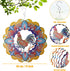 Wind Spinners, 12 inch 3D Stainless Steel Hanging Wind Spinner, Metal Kinetic Sculpture for Indoor/Outdoor Decor.