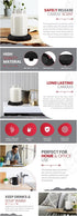 BULK PARADISE Candle Warmer Plate Safely Releases Scents Without a Flame- Used as Candle Jar Warmer, Candle Melter
