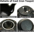 27oz Tea(800ML) YJX Small Cast Iron Teapot for Stovetop, Japanese Tetsubin with Enamel, Beautiful Decorative Tea Pot