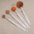 7 Inches Long Handle Measuring Spoons Set, Premium Stainless Steel Spoon for Accurate Measure Liquid or Dry Ingredients.