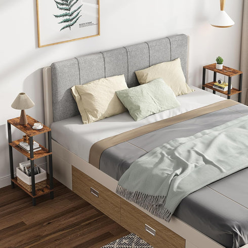 TB01BB077 TUTOTAK Small Side Table, Narrow End Table, Skinny Sofa Table, Slim Nightstand, Couch Table, Living Room, Bed