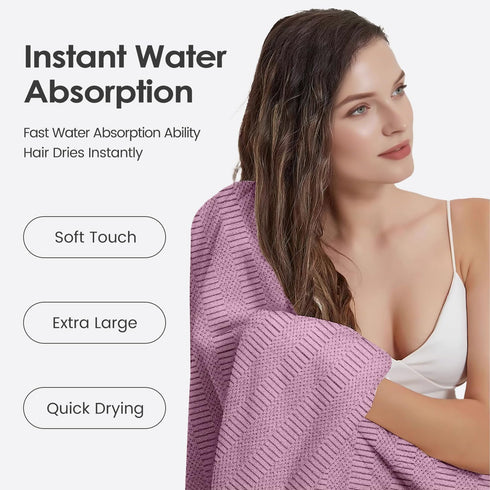 JML 2 Pack (30" 60"), Microfiber Bath Towels, Large Bathroom Towel x Oversized, Soft, Super Absorbent and Fast Drying