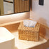 Water Hyacinth Hand Towels Box Cover for Kleenex Disposable Paper Hand Towels, Handwoven Towel Holder, Wicker Tissue