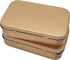 6 Pcs Metal Hinged Tin Box Container, Mini Portable Storage Kit with Lid for Home Storage, Gold, 3.7 x 2.3 Inch