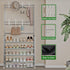 8 Closet 4 Coat Rack Shoe Rack With Storage Shelf Freestanding with Hooks for Entryway Bedroom Tier, Grey