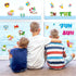 Summer Thick Gel Clings Hawaiian Beach Tropic Stickers for Home Classroom Nursery, Fun in The Sun Window Gel Decals,