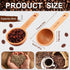 PINKXHY 6 20 ml Pieces Wooden Coffee Spoon in Beech Measuring Scoop for Coffee Beans Wood Table Spoon for Whole Beans