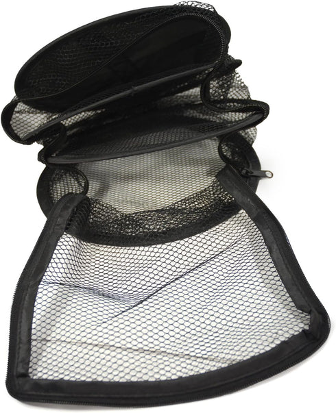 9 Inch 3 Level MICRO Hanging Dry Net, Indoor/Closet Drying Rack for Herbs, Black Mash Screen with Zipper