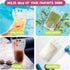 FROZIP 100pcs 16oz x100 Drink Pouches for Adults - Drink Pouches with Straws & Funnel - Resealable Smoothie Pouches