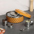 9 1 9 (2.5 22.5cm) dudki in Herbs & Spice | Stainless Steel Handcrafted Spice Box | Masala dabba See through Lid|