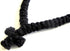 Handmade Blessed Christian Orthodox Komboskoini Prayer Rope - 100 Knots Wool Pendant, Black