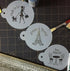 Designer Stencils I Love Paris Cookie Stencil Set, Beige/Semi-Transparent, fits 3 inch circle