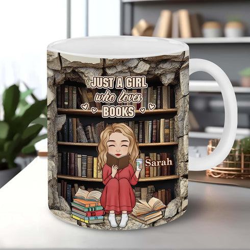 3D Personalized Book Lover Gifts - Book Lovers Gift For Bookworm, Readers, Librarians, Bookish - Effect Library