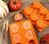 Webake Pumpkin Cake Molds, 6-Cavity Silicone Pumpkin Cake Pan for Baking Cupcake Chocolate, Pack of 2