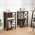 Small Bookcase, 3 Tier Industrial Short Bookshelf with Metal Frame, Rustic Brown Low Bookshelf for Small Spaces