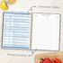 LuBudingJoy Blank Recipe Notebook: Full Page Spiral Hardcover to Organize 140 Recipes (Black)