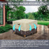 28x28x17 Inches ABCCANOPY Patio Ottoman Cover Waterproof Outdoor Heavy Duty UV Resistant Dust Proof Protective Covers
