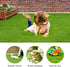Oumefar Synthetic Artificial Grass Mat, Green Non-Woven Fabric Fake Turf Rug for Pets, 30 * 30cm
