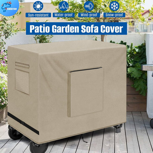 36 Inch 600D SIRUITON Outdoor Bar Cart Cover for Portable Outdoor Table, Heavy Duty Oxford Fabric Outdoor Waterproof