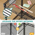 2 SINGAYE Bookshelf Shelves Bookcase Shelf: Tier Small Shelving Unit Home Storage Organizer Wire Metal Adjustable Free