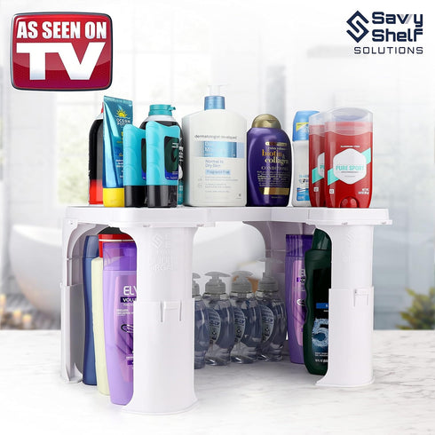 Expandable Under Sink Organizer and Storage I Bathroom Under the Sink Organizer Kitchen Under Sink Shelf I Cleaning