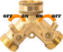 Xiny Tool Hose Splitter, Heavy Duty 2 Way Garden Hose Y Splitter with 2 Valves and Rubber Washers