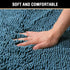 H.VERSAILTEX Non Slip Bath Mat for Bathroom, Luxury Chenille Ultra Soft Rugs 24x36, Washable Dark Teal