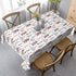 AGAYNA 60x104 Inch Christmas Tablecloth Rectangle Colorful Red Green Christmas Tree Table Cloth,Stain Resistance