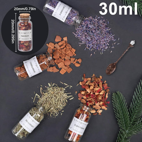 HNSHAG 18pack Witchcraft Supplies Herbs and Flowers Kit, Bigger Size Dried Herb for Witchy Beginners, Witchcraft Altar
