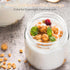 MOLADRI 4 Pack 12oz Glass Clear Storage Canister with Airtight Lid, Overnight Oats Containers, Small Cute Decorative