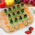 NEW LIVE 35 Pack Cookie Cutters, Vegetable Fruit Cutter Shapes Stamps Mold Mini Cookie Cutters