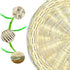 BB HOME, ZHONGER BHO Hand Weave Bamboo Paper Plate Holder, 10in Set of 4 for Picnic & Daily Dining