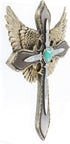 LL Home 12498 Blue Heart Layered Cross Wings