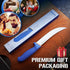 8 Inch, DRAGON RIOT Premium Butcher Breaking Knife Curved Caving and Slicing Knife in High Carbon Stainless Steel,Razor