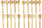 JapanBargain 3700 Mini Bamboo Matcha Scoops Spoons for Spices, Tea, Salt, Sugar, Condiment, 4 inch, Pack of 20