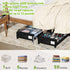 Tututry 60L (2-Pack Under Bed Storage with Wheels, XXL Under the Bed Storage Bins, Underbed Storage Containers