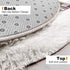 50.5" Lx38.5 TTLOJ Rectangle Rug for Play Tent, Decorative Area Rug, Fluffy Soft Mat Pad for Kids Room Playhouse