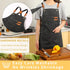 Tosewever Canvas Cross Back Chef Cotton Aprons for Men Women with Large Pockets for Cooking