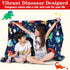 50x60 Inches) Lukeight Dinosaur Toddler Blanket Gifts for Boys and Girls, Plush Dino Throw Blanket for Kids and Adults