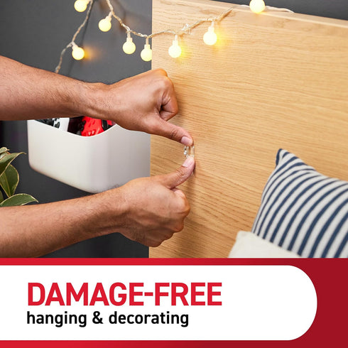 Command Pack, 45 54 0.3 lb Clear Indoor Mini Light Clips Value Clips, Strips, Damage-Free String Light Hangers