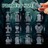 12 Pcs Miniature Resin Tombstones, Mini Gravestone Figurines, Multiple Sizes for Mini House Graveyard Scene, Halloween