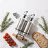 2 Pack Set 10OZ Tebery Olive Oil and Vinegar Bottle with Rack and Wooden Base, Olive Dispenser Glass Cooking Oil Cruet