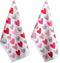 DII Valentine's Day Collection Kitchen Dishtowel Set, 2 Piece, 18x28, Hearts Collage
